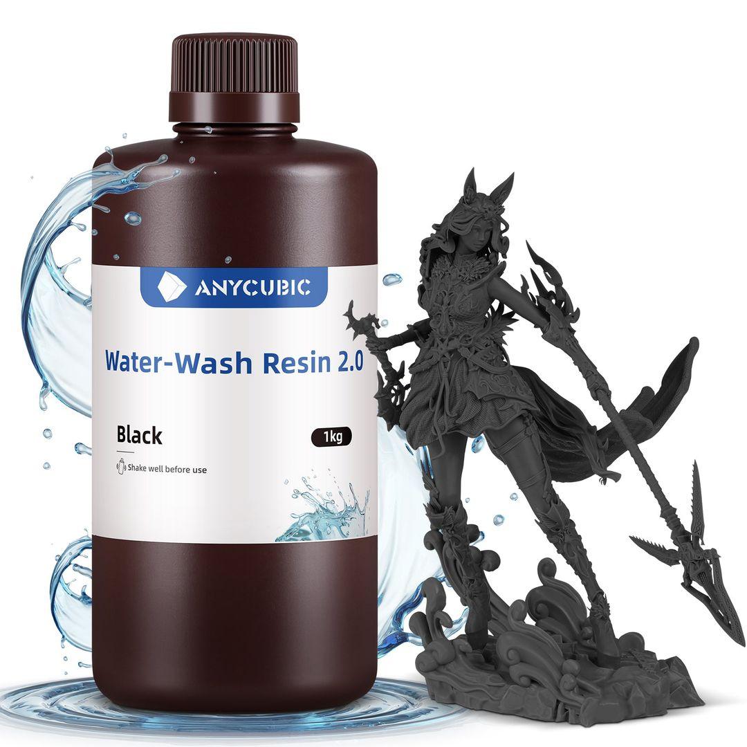 Water Washable Resin+ - Version 2.0 / Schwarz / 1KG