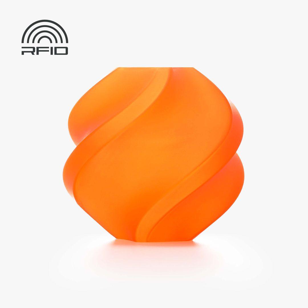 PLA Translucent - Filament with spool / 1 kg / Orange (13301)