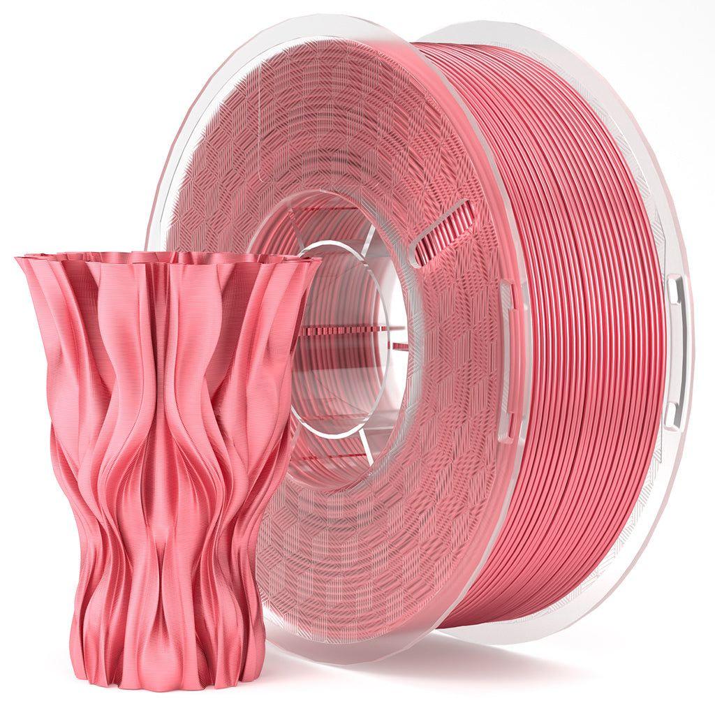 Seiden Pla Filament  1,75 mm farbig 1 kg - Silk Red