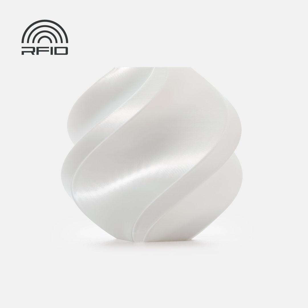 Bambulab PLA Silk+ Filament mit Spule 1kg Wei n