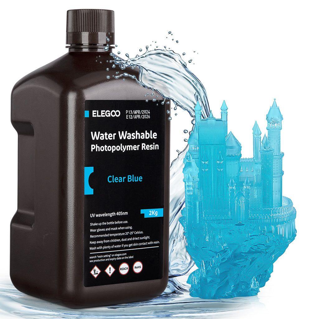 Mit wasserwaschbares Harz 2 kg - Clear Blue