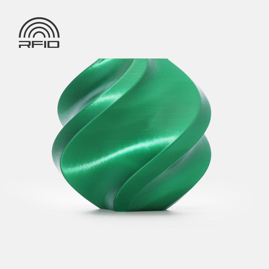 Bambulab PLA Silk+ Filament mit Spule 1kg Candy Green