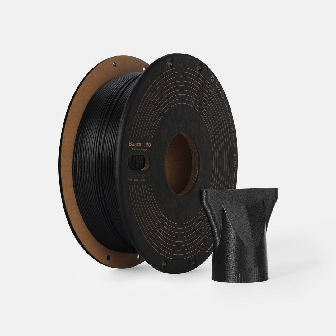 Bambulab PPA-CF Filament mit Spule 0.75kg Schwarz