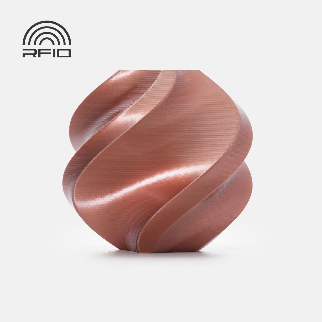 Bambulab PLA Silk+ Filament mit Spule 1kg Rose Gold