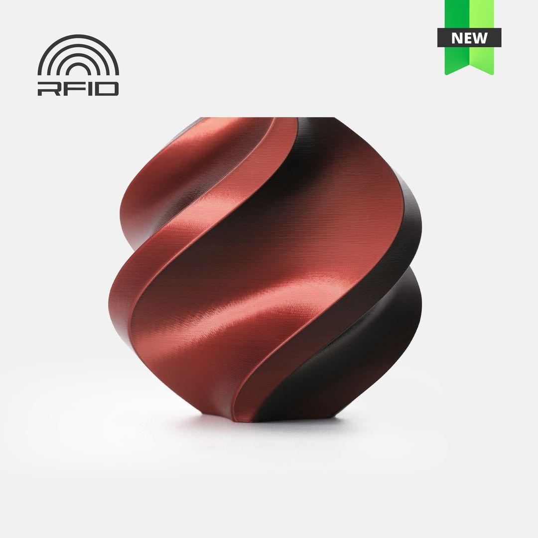 PLA Silk Dual Color / 1 kg / Velvet Eclipse (Black-Red)