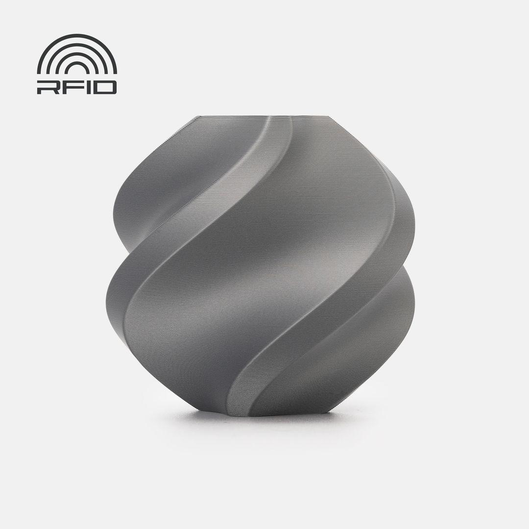 Bambulab PLA Tough+ Filament mit Spule 1kg Silber