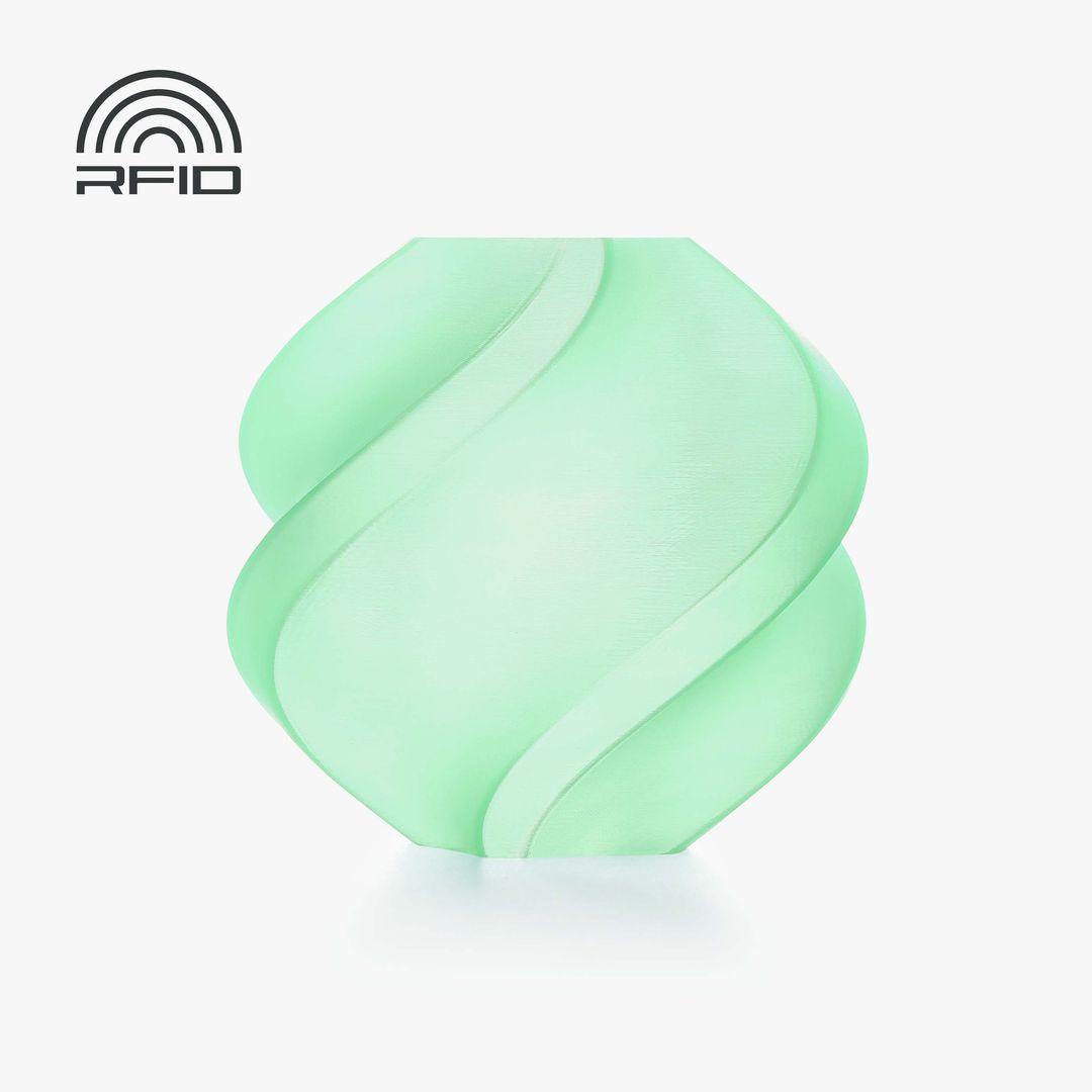PLA Translucent - Filament with spool / 1 kg / Light Jade (13510)