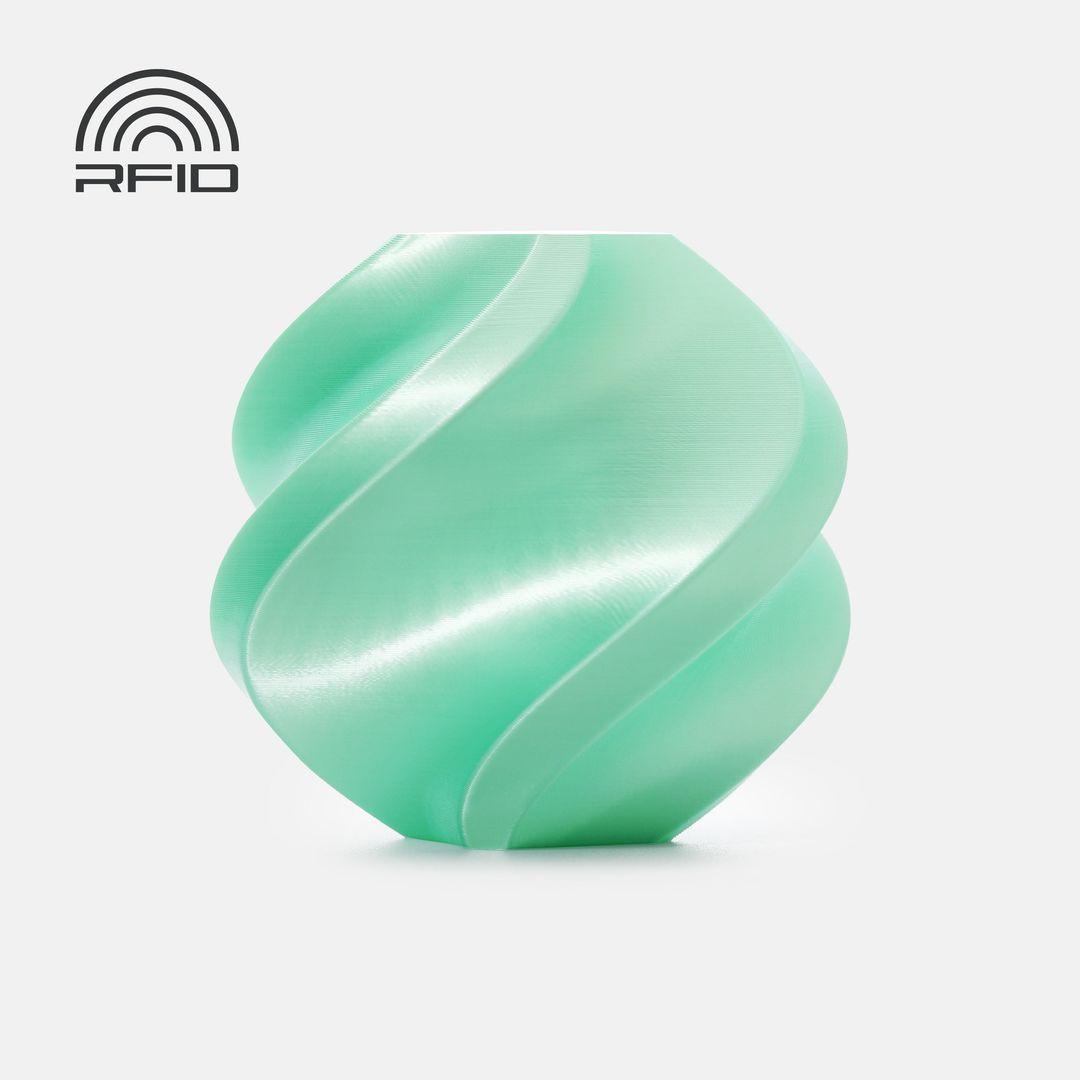 Bambulab PLA Silk+ Filament mit Spule 1kg Mint