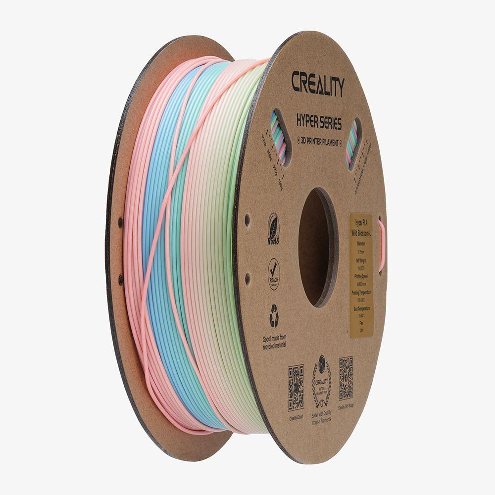 Hyper Speed Regenbogen PLA 1,75mm Filament 1kg - Wild Blossom (Langer Farbverlauf)